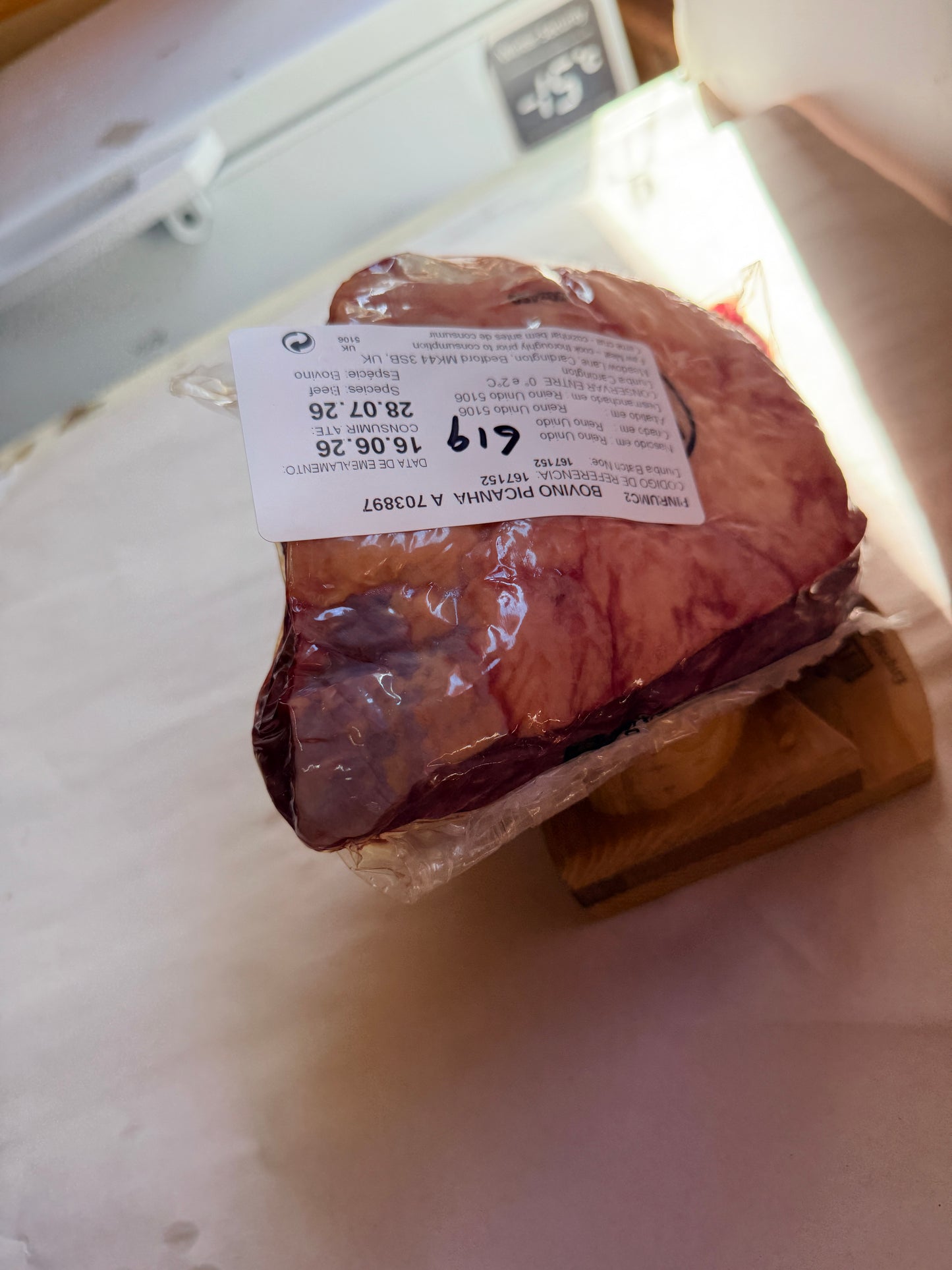 Picanha UK Piece 619 1.021 @£19.97 /KG