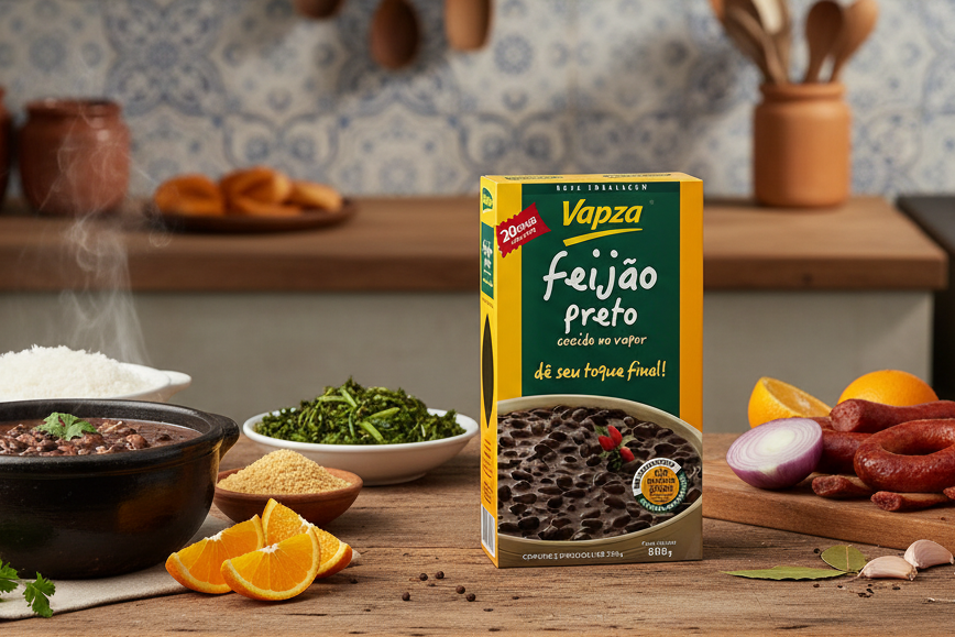 Vapza Feijao Preto Brazilian Black Beans 500g