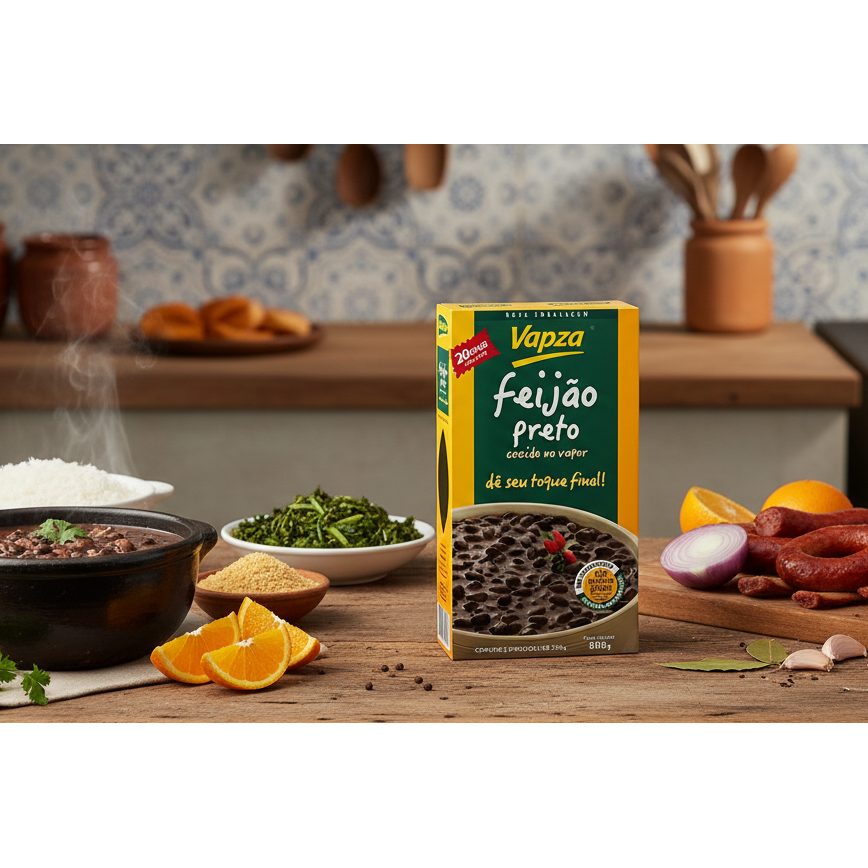 Vapza Feijao Preto Brazilian Black Beans 500g