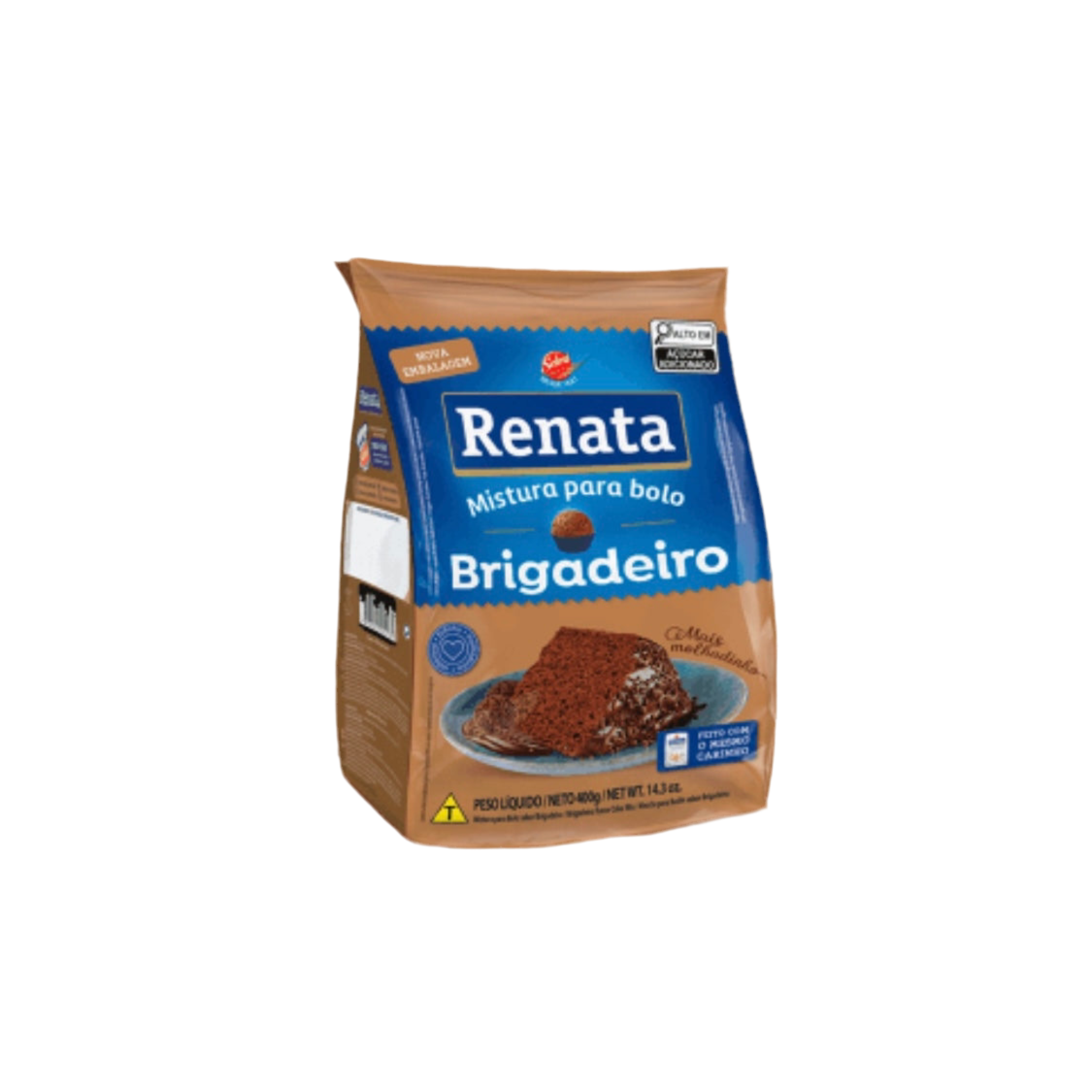 Mistura p/Bolo Brigadeiro - chocolate cake mix - 400gr - Renata