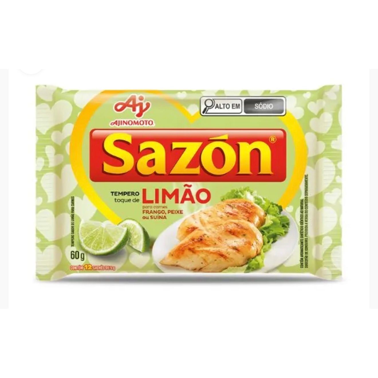 Sazon Limão Para Carnes Suina, Bovina ou Aves- 60g