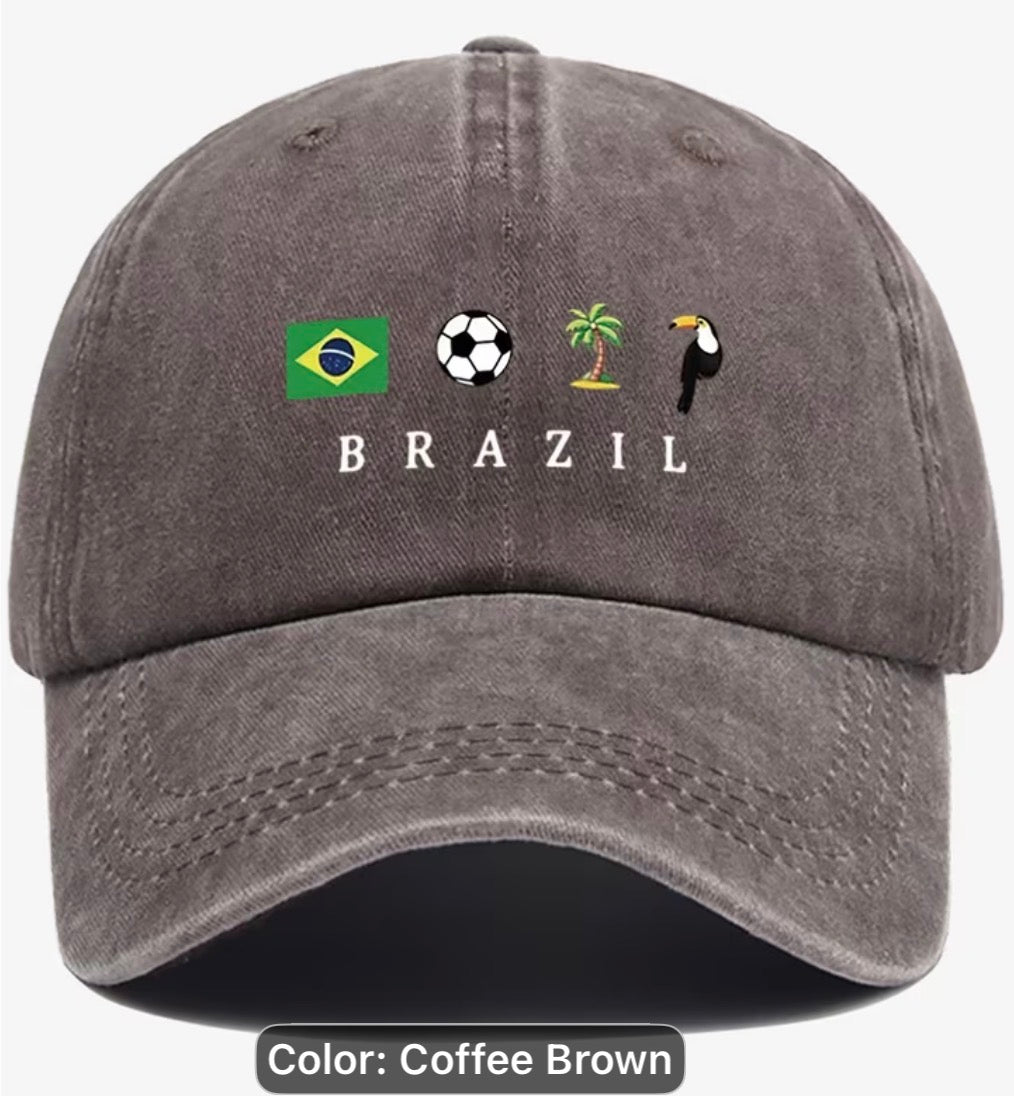 Brazil Cap Brown - Brazilian Logos design