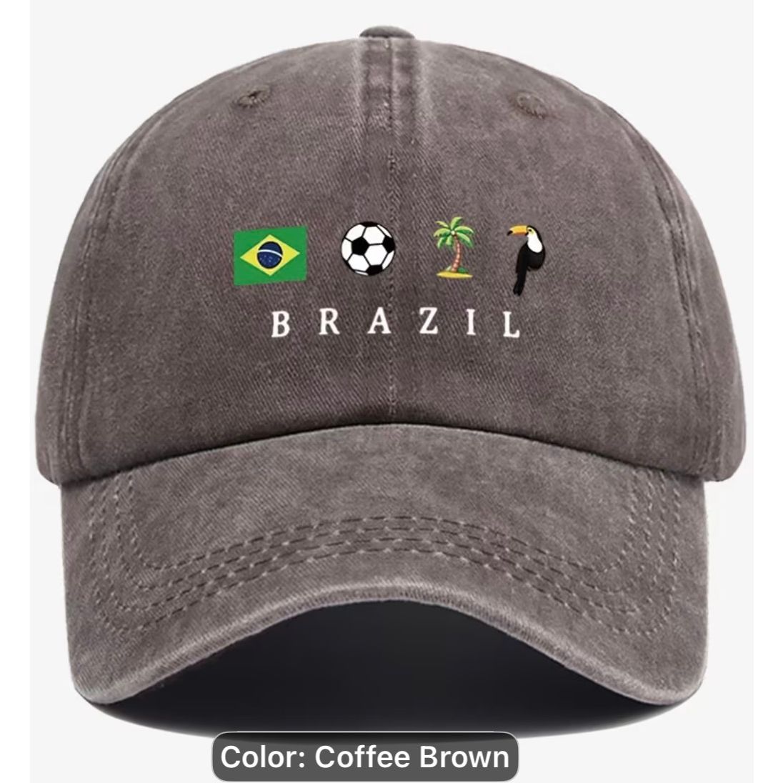 Brazil Cap Brown - Brazilian Logos design