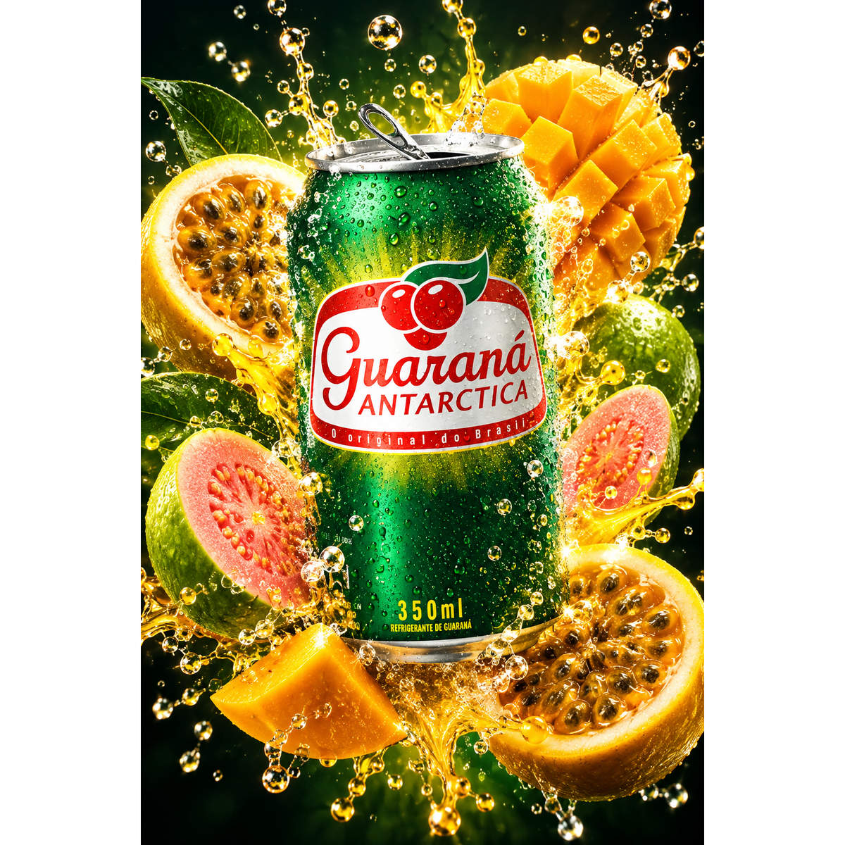 Guarana Lata / Guarana Drink Can 330ml Antarctica