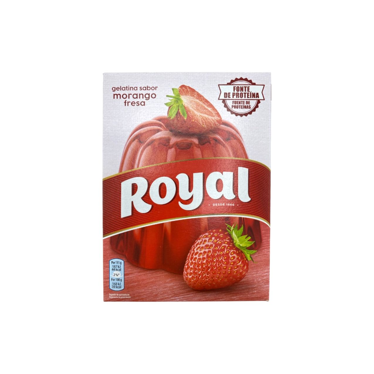 Gelatina Morango - Gelatina de morango - 170gr - Royal