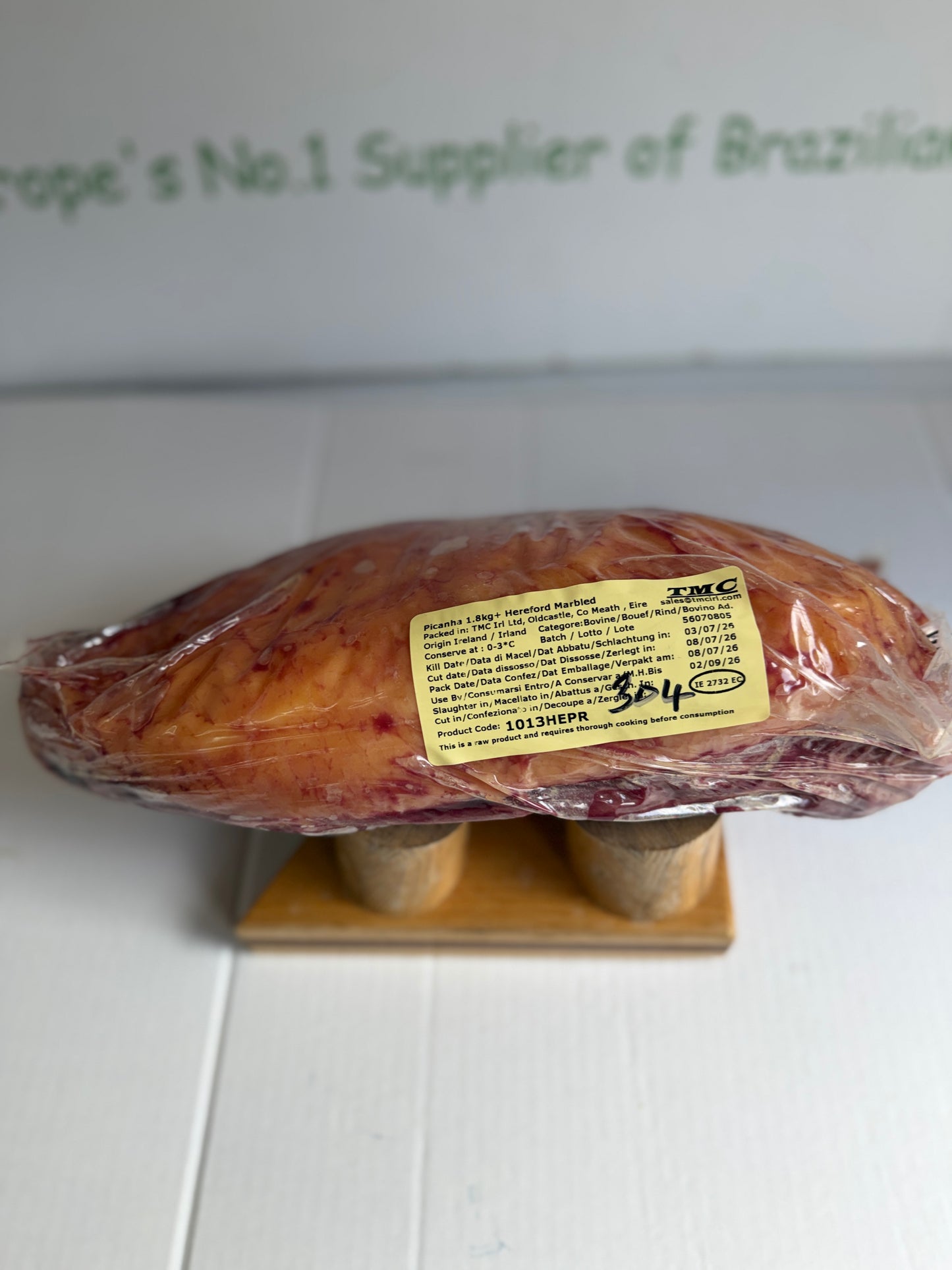 Irlanda Picanha (Amazing Fat / Meat profile) (TMC Hereford Prime) Piece 304 3.959 @£20.97 /KG