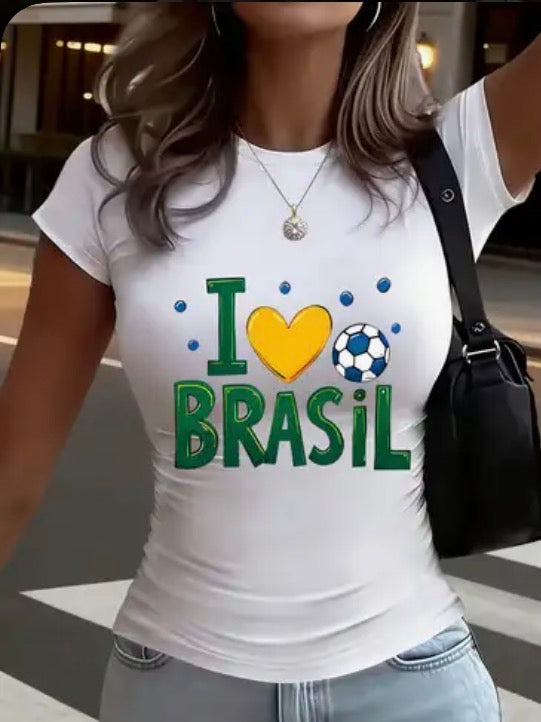 I Love Brasil T-Shirt - Small