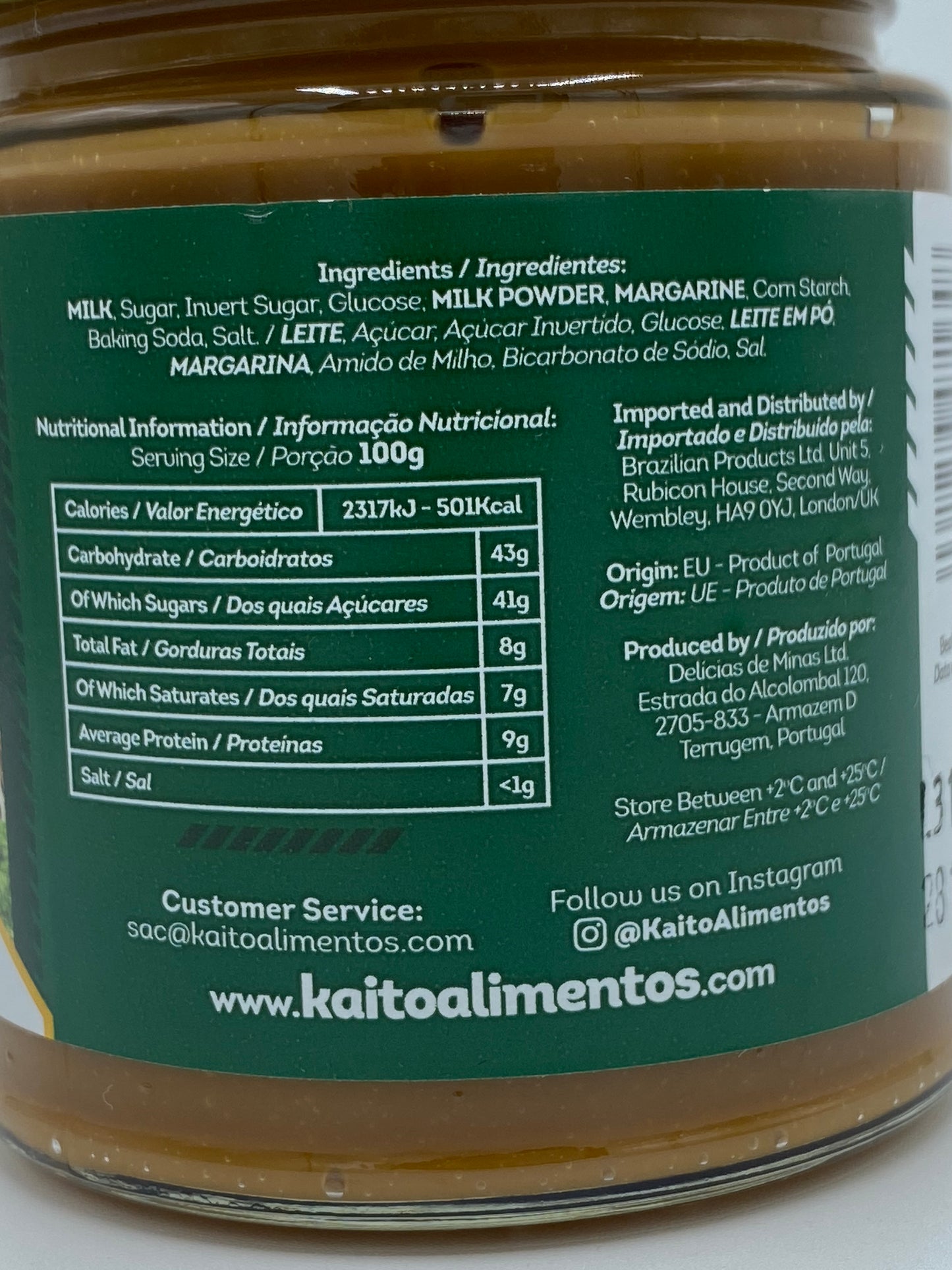 Doce de Leite Cremoso   - Caramel and milk Spread - 350g - Kaito