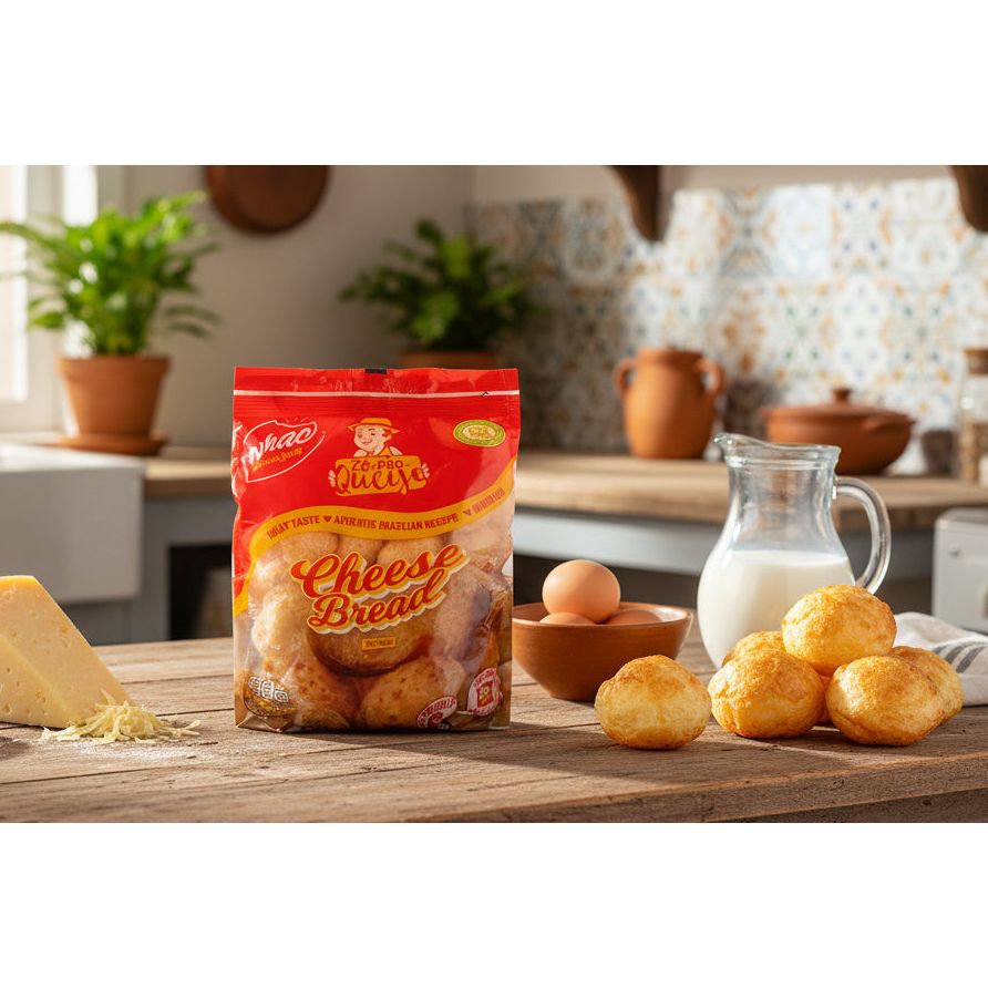 Pao De Queijo - Traditional Brazilian Cheese Bread Balls (60) From Ze! - Frozen Pack 1.5 kg