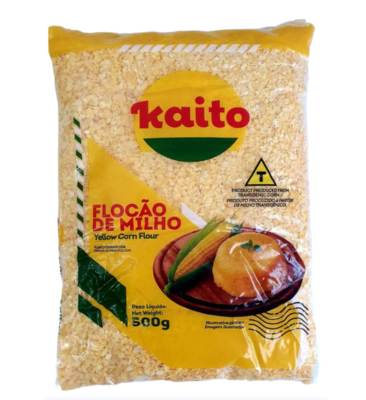 Flocao De Milho Kaito Yellow Corn Flour 500g