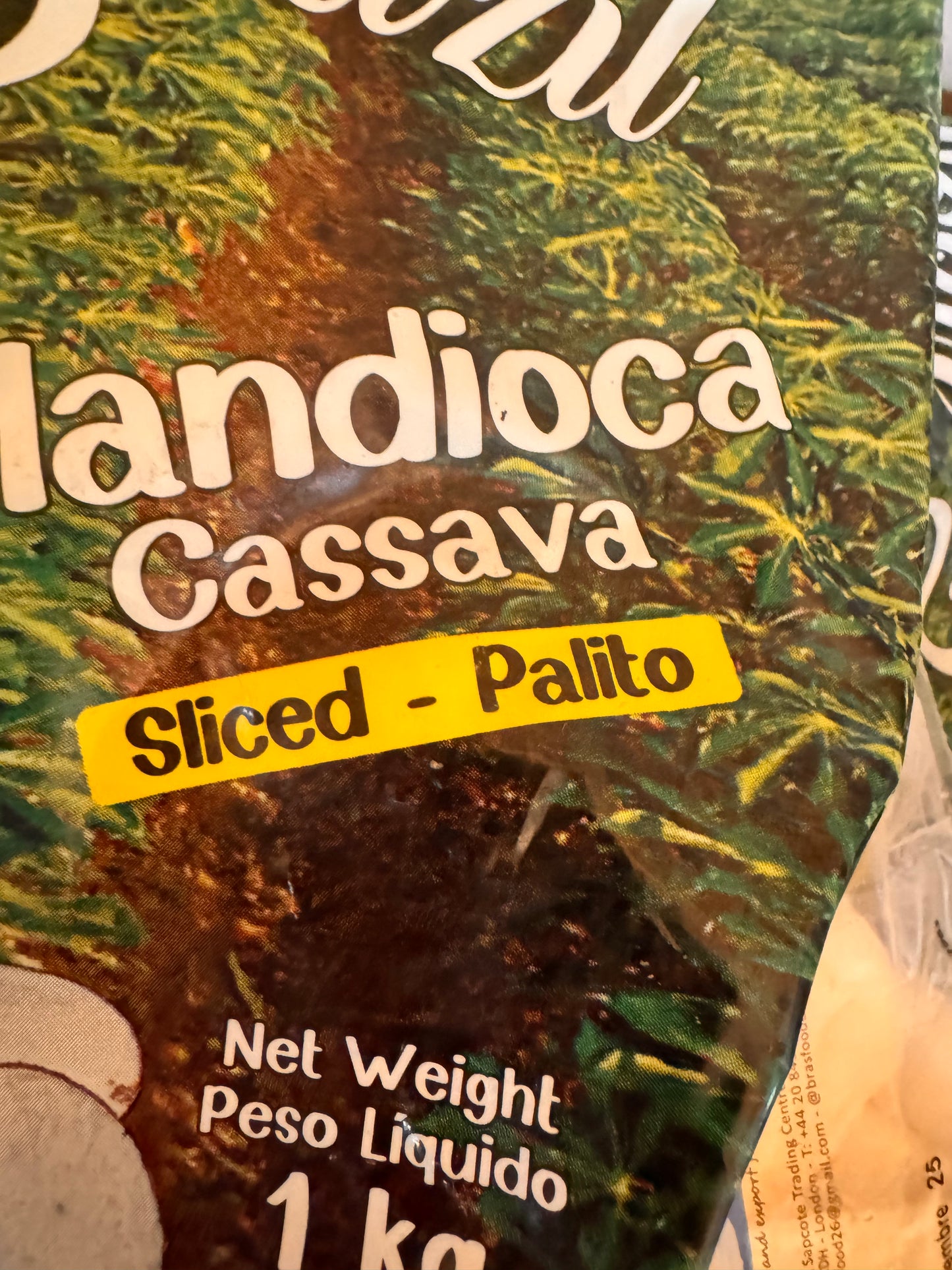 Mandioca Cassava Congelada 1KG Top Brazil