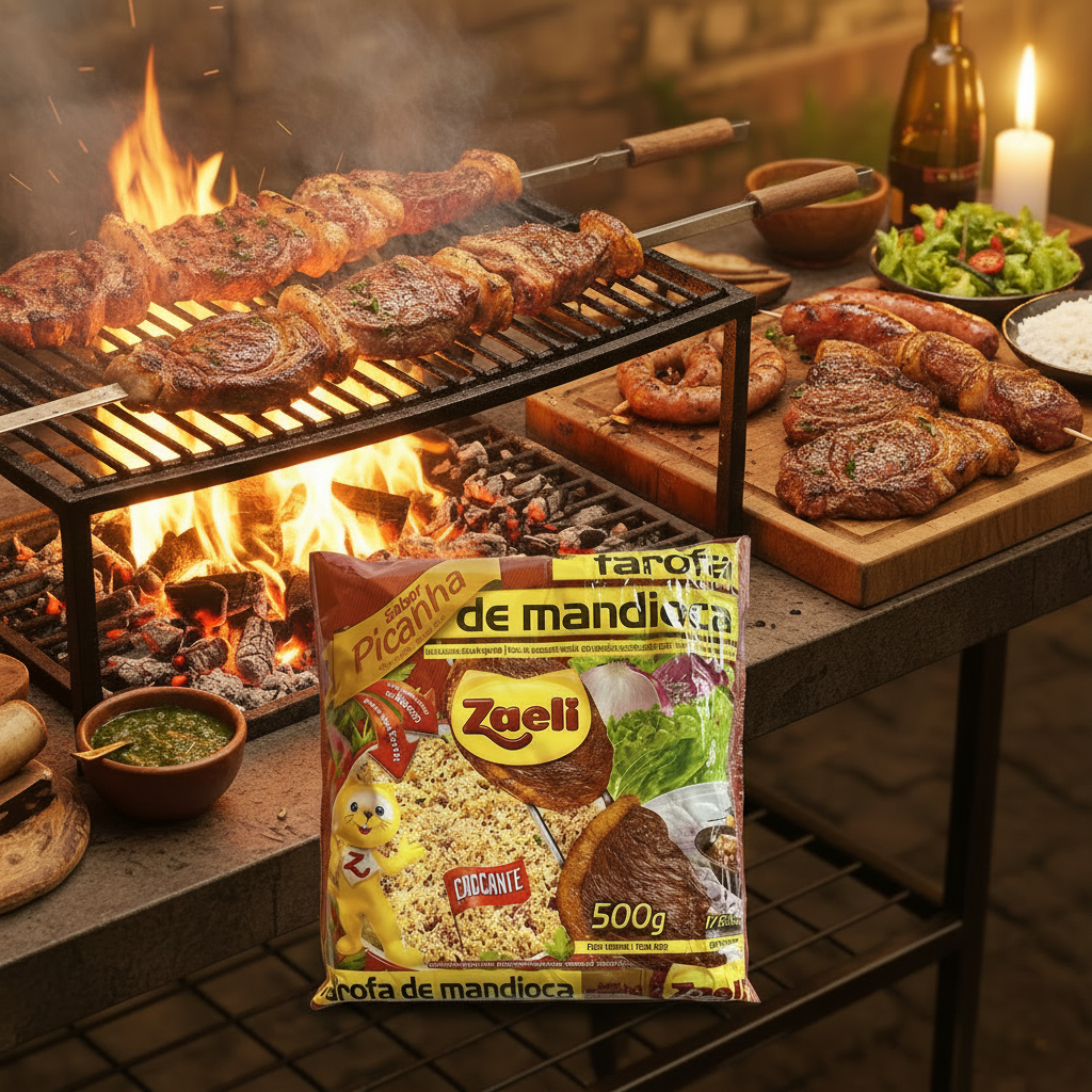 Zaeli Farofa de Mandioca / Cassava Picanha Based Farofa 500g