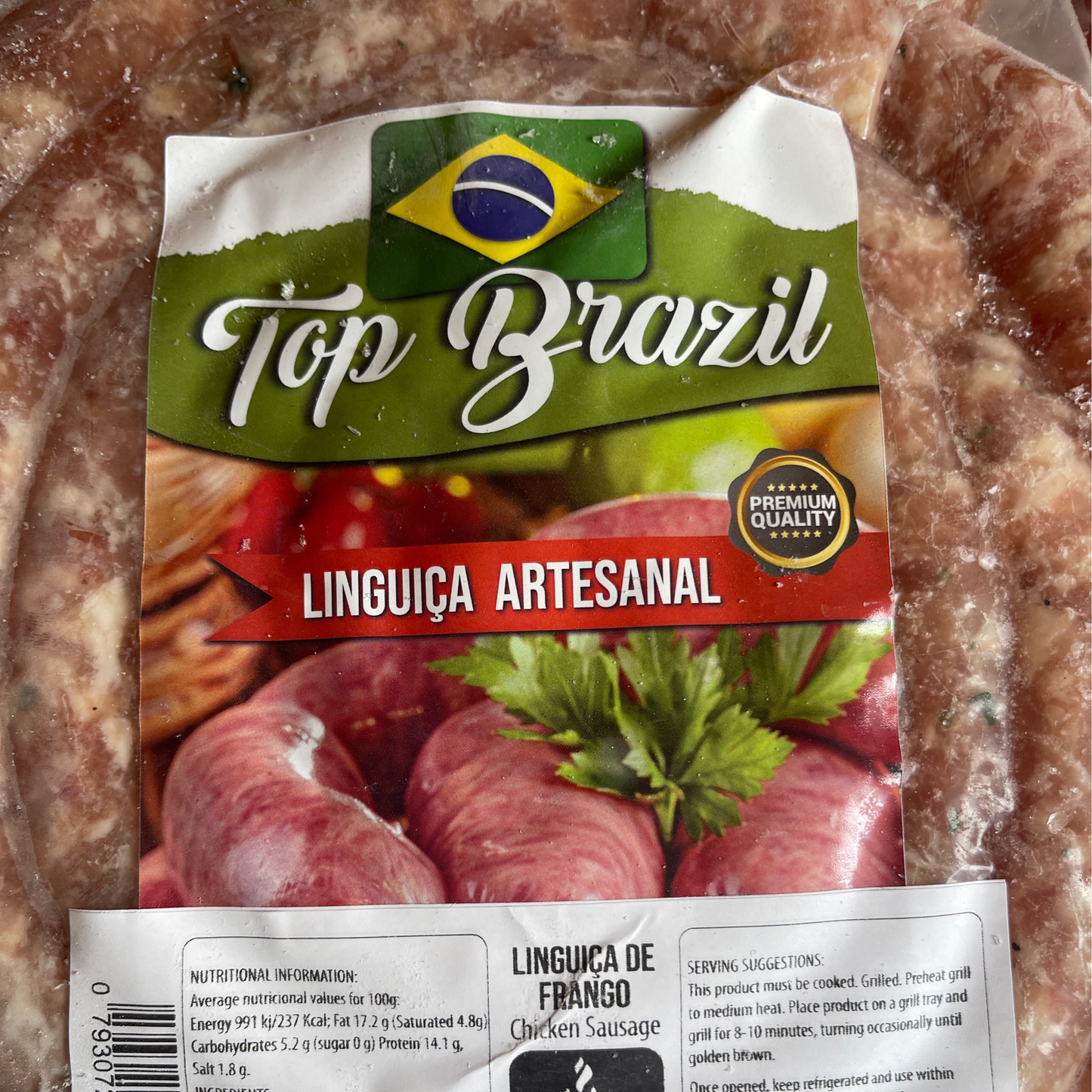 Linguicia Frango No. 2 - 0.93 kg approx Sausage Top Brazil