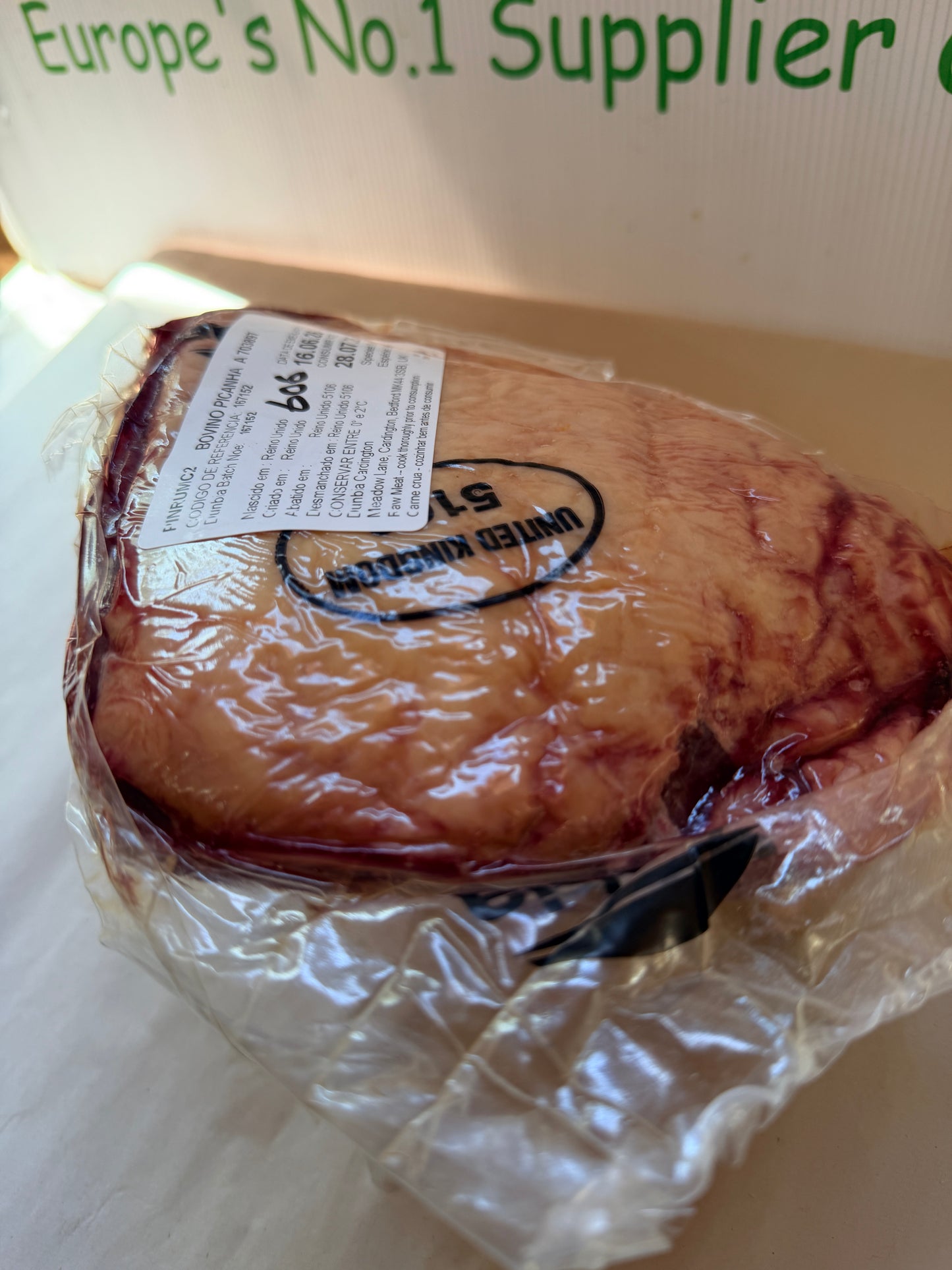 Picanha UK Piece 606 0.846 @£19.97 /KG