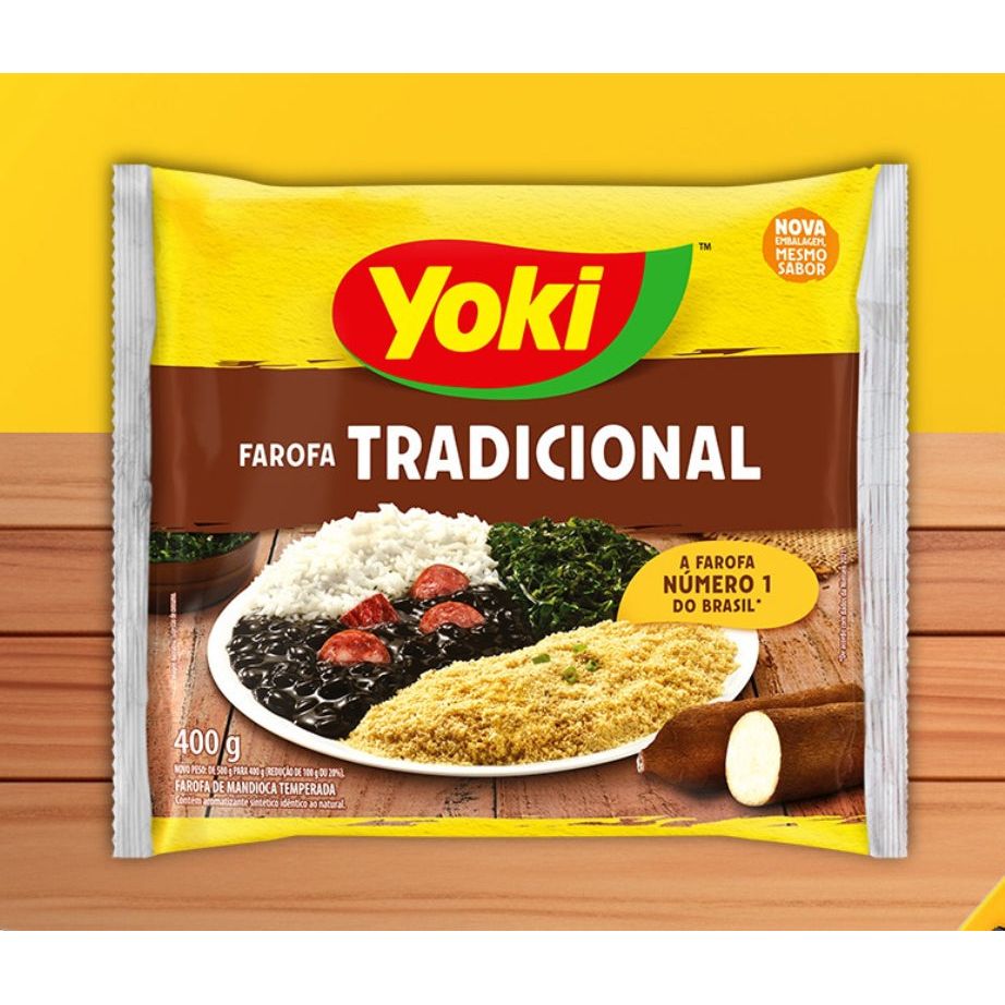 Farofa De Mandioca Tradicional - Yoki 400g