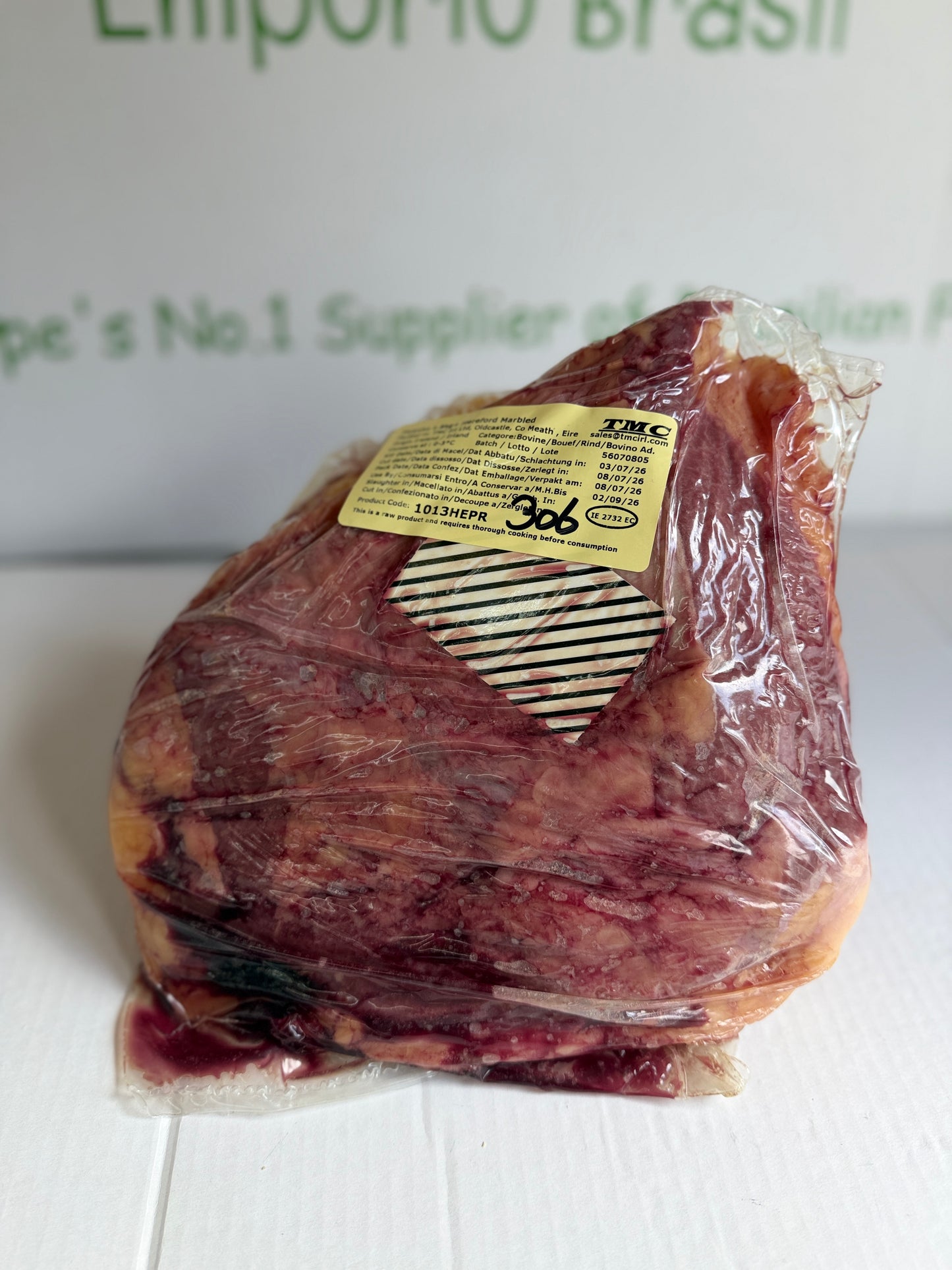 Irlanda Picanha (Amazing Fat / Meat profile) (TMC Hereford Prime) Piece 306 2.796 @£20.97 /KG