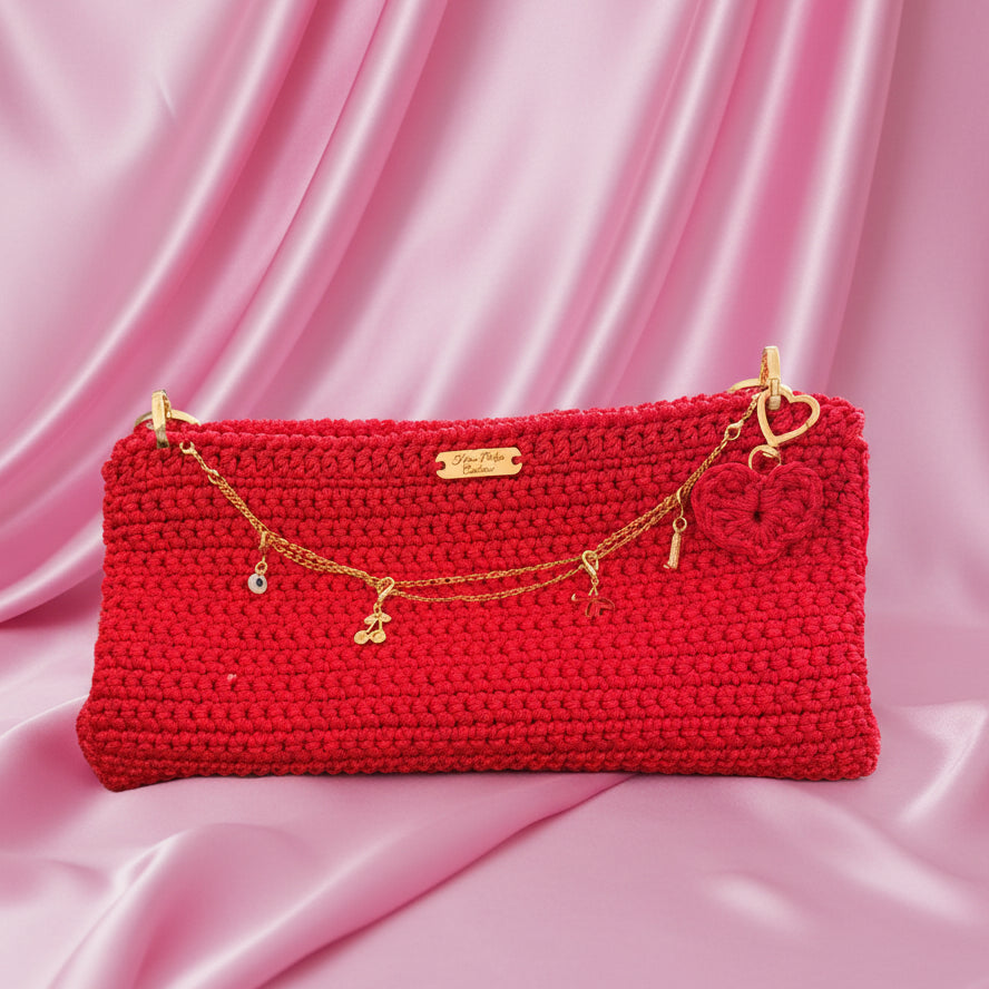 Crochet Designer Hand Bag  - (Premier Collection) Hand Made in the U.K. by Kenia - KPhasion 🇧🇷❤️🇧🇷