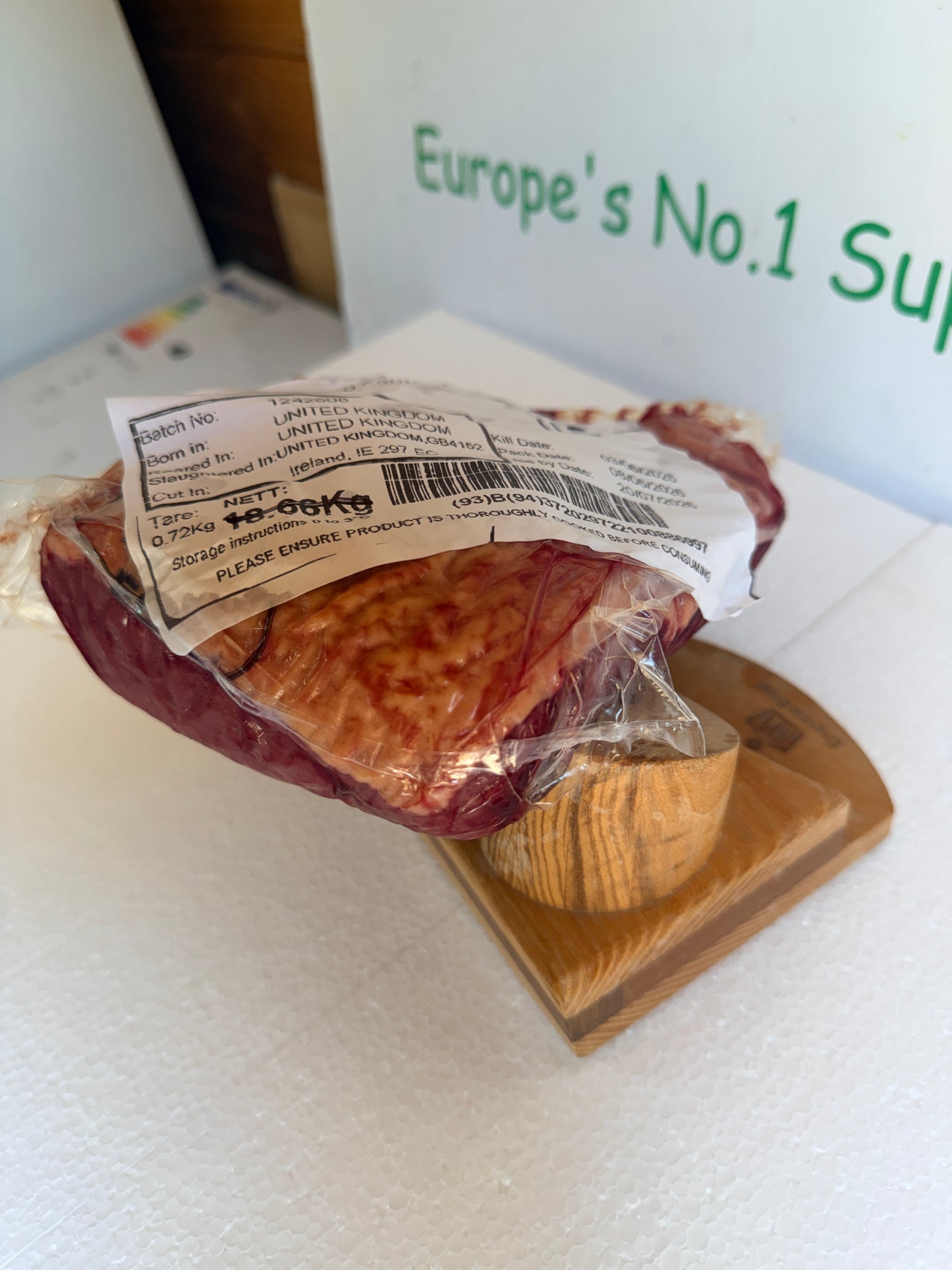 Picanha Irish (Euro Farm)  Piece 113 0.794 @£19.97 /KG
