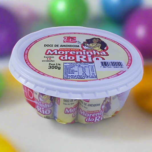 Pacoquinha Rolha Embrulhada Peanut sweet - 300gr - Moreninha de Rio