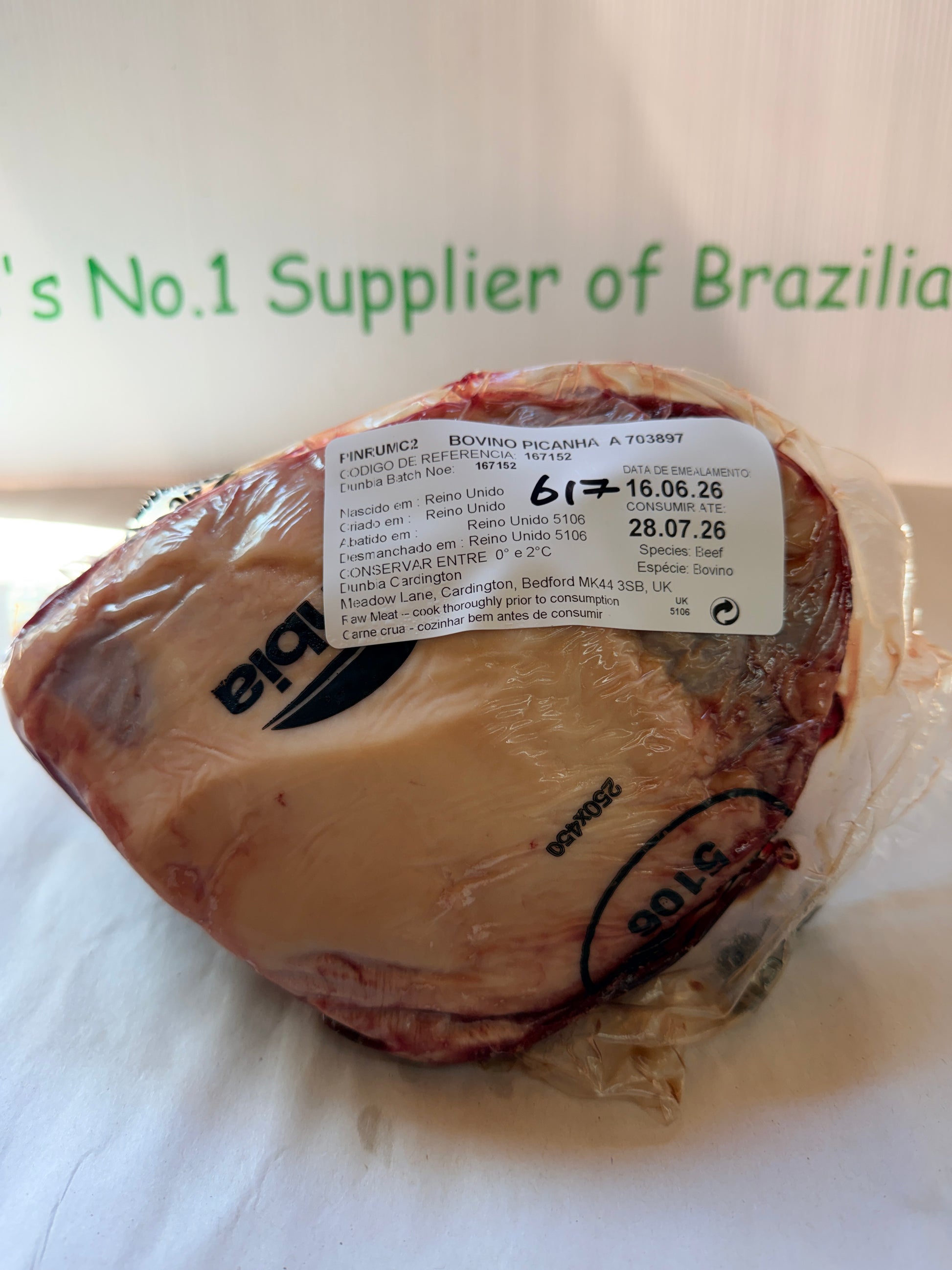 Picanha UK Piece 617 0.916 @£19.97 /KG