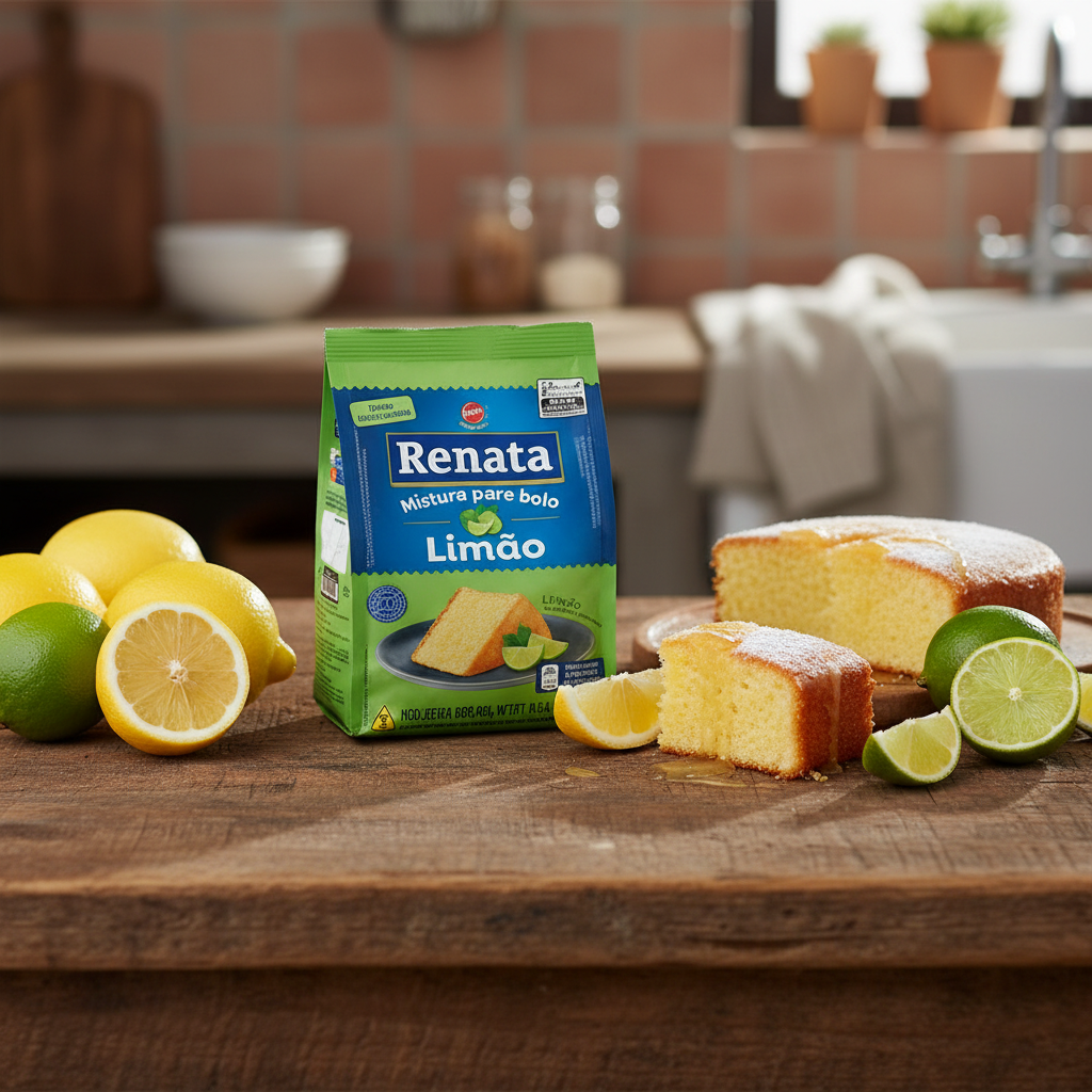 Mistura p/Bolo Limao cake mix 400gr - Renata