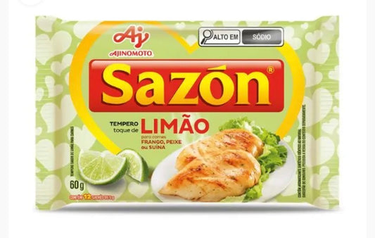 Sazon Limão Para Carnes Suina, Bovina ou Aves- 60g