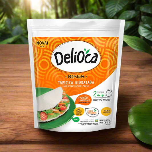 Delioca Tapioca 7 Porções Hydrated Tapioca Flour 560g