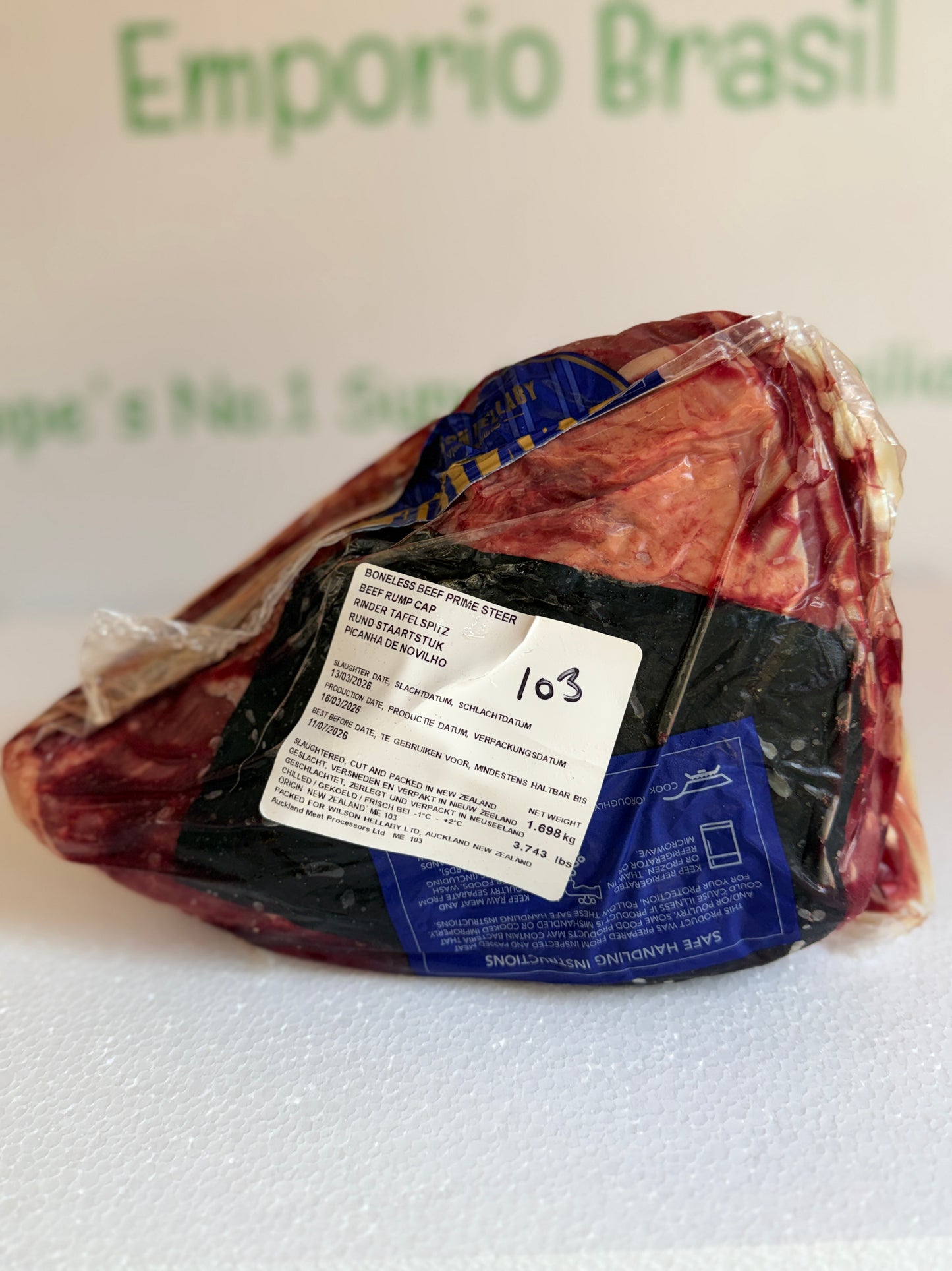 Picanha (NZ) Piece 103 1.706 @£19.97 /KG