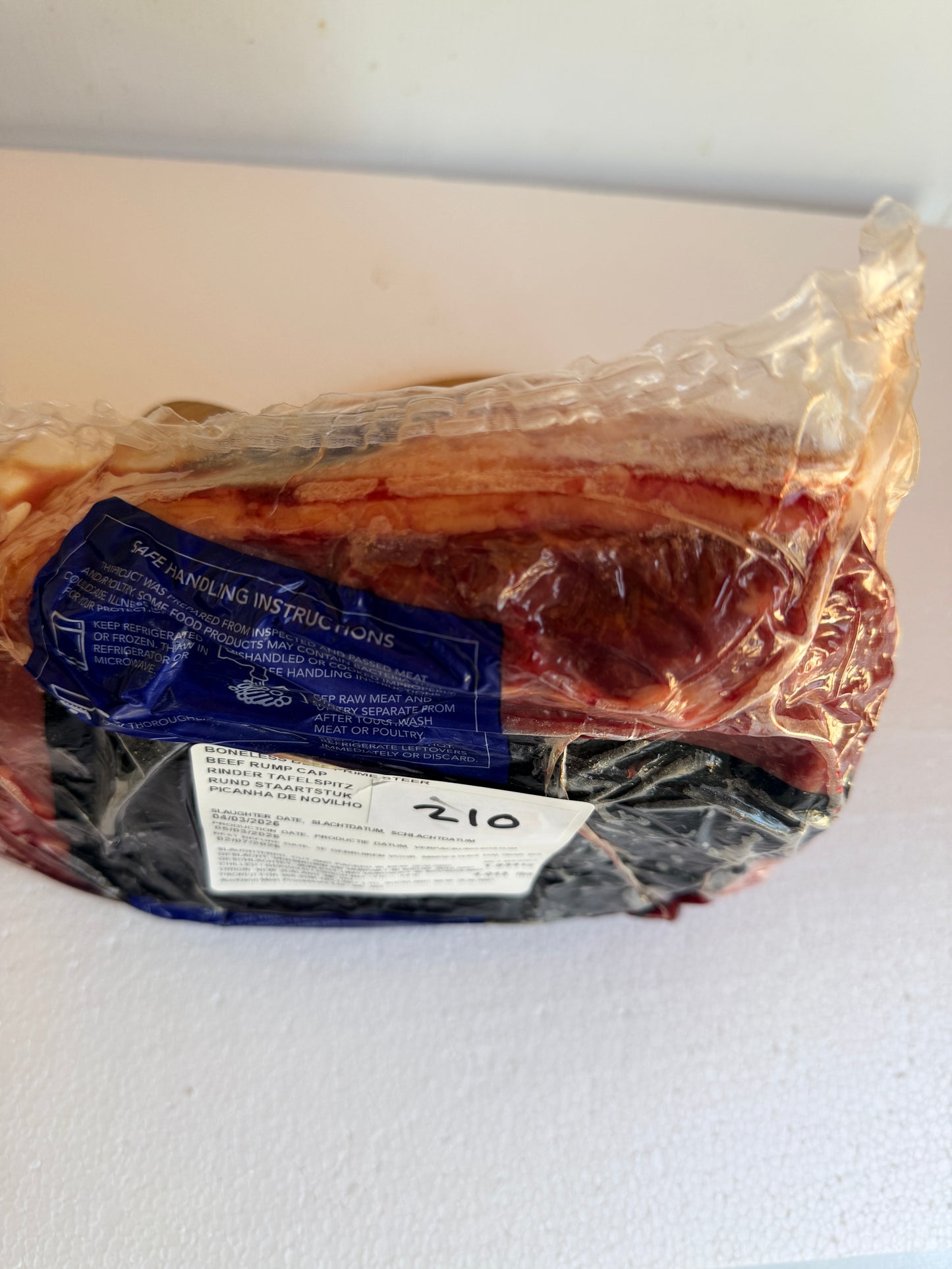 Picanha (NZ) Piece 210 1.834 @£20.47 /KG
