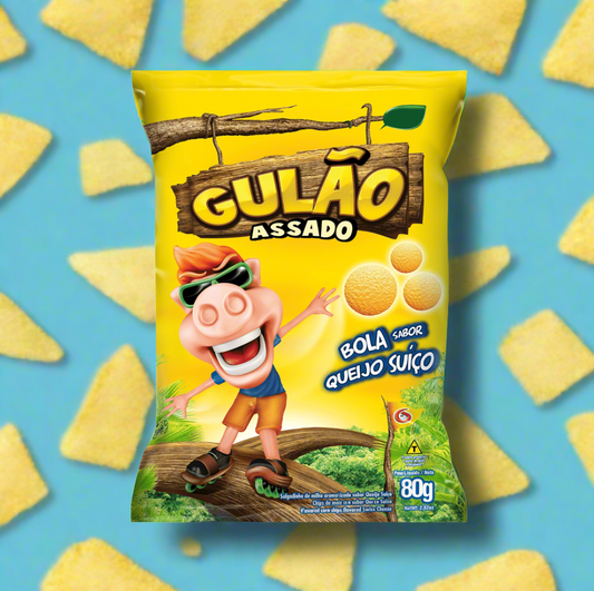 Gulozitos Gulao Assado Bola sabor Queijo Suico 80g