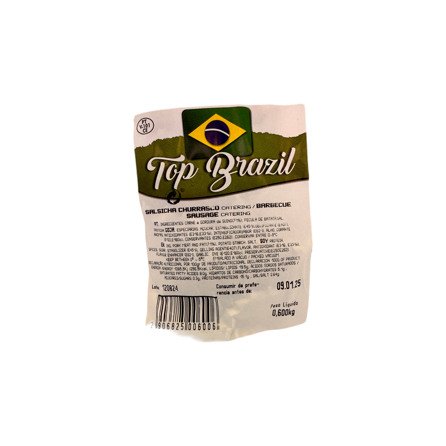 Brazilian Sausage Salsicha Churrasco 600g Top Brazil