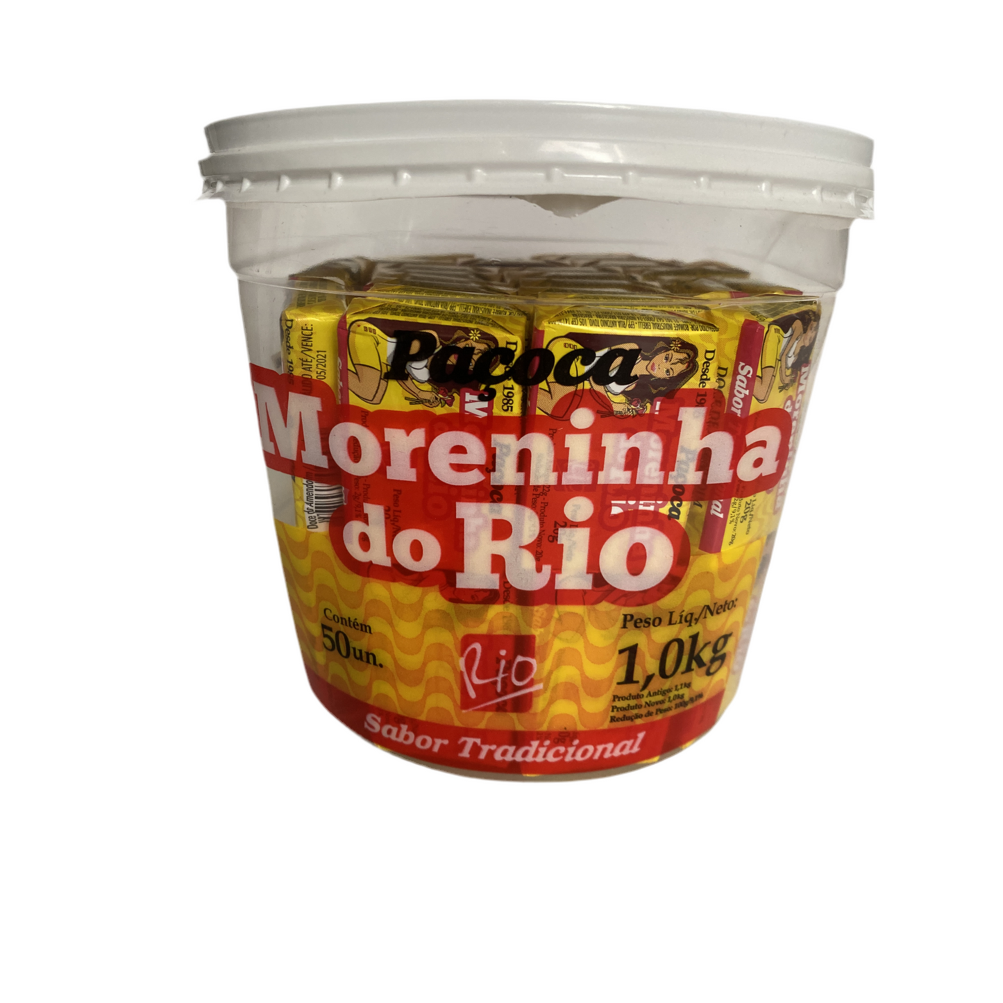 Pacoquinha Embrulhada Quadrada  1.0Kg Moreninha do Rio