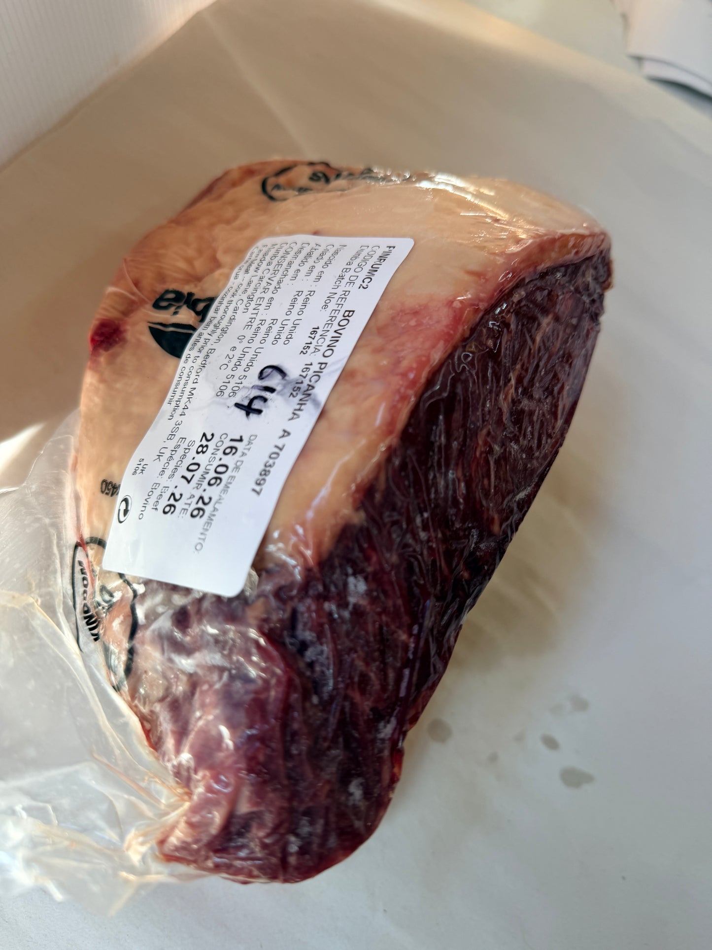 Picanha UK Piece 614 1.258 @£19.97 /KG