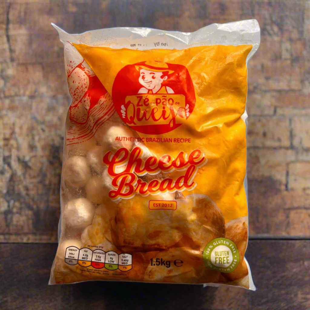 Wholesale Price - 10 Bags - Pao De Queijo - Traditional Brazilian Cheese Bread Balls - Frozen Pack 1.5 kg (Av 60 balls)