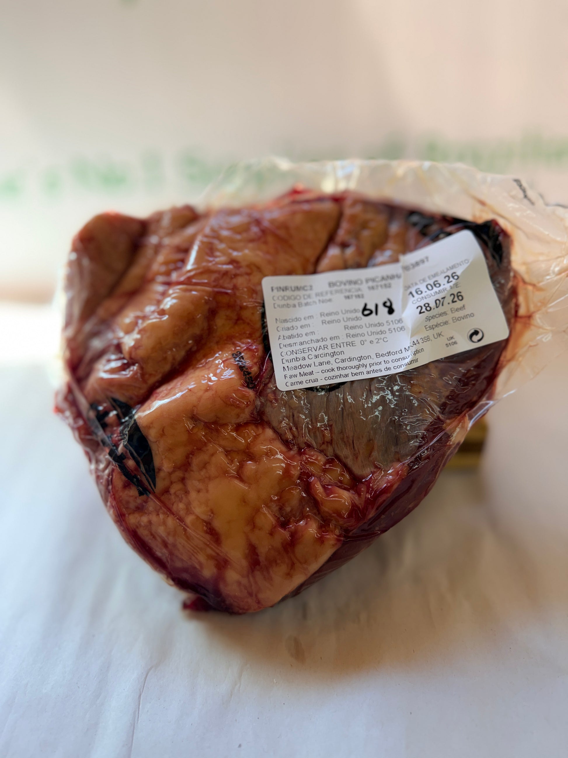 Picanha UK Piece 618 1.166 @£19.97 /KG