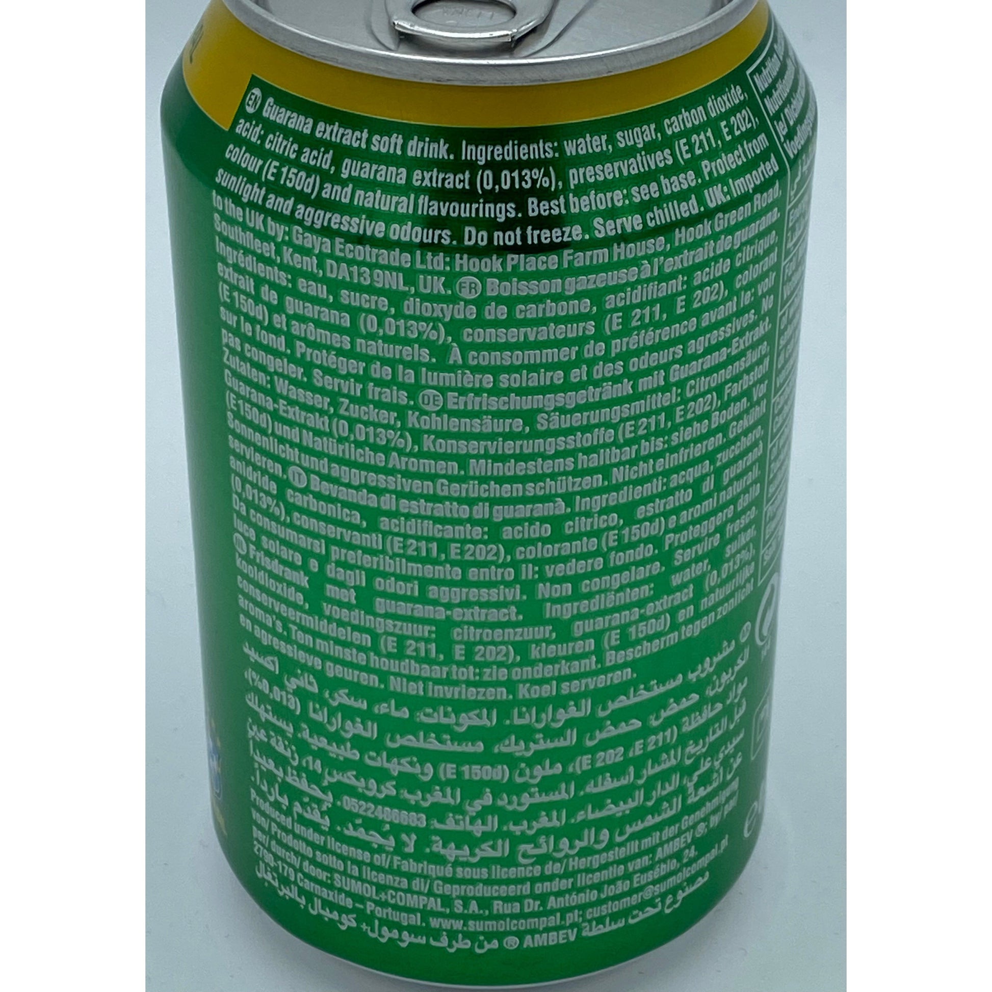 Guarana Lata / Guarana Drink Can 330ml  Antarctica