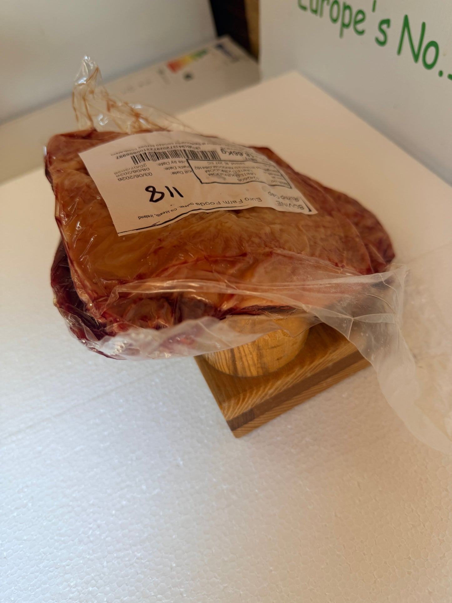 Picanha Irish (Euro Farm)  Piece 118 0.818 @£19.97 /KG