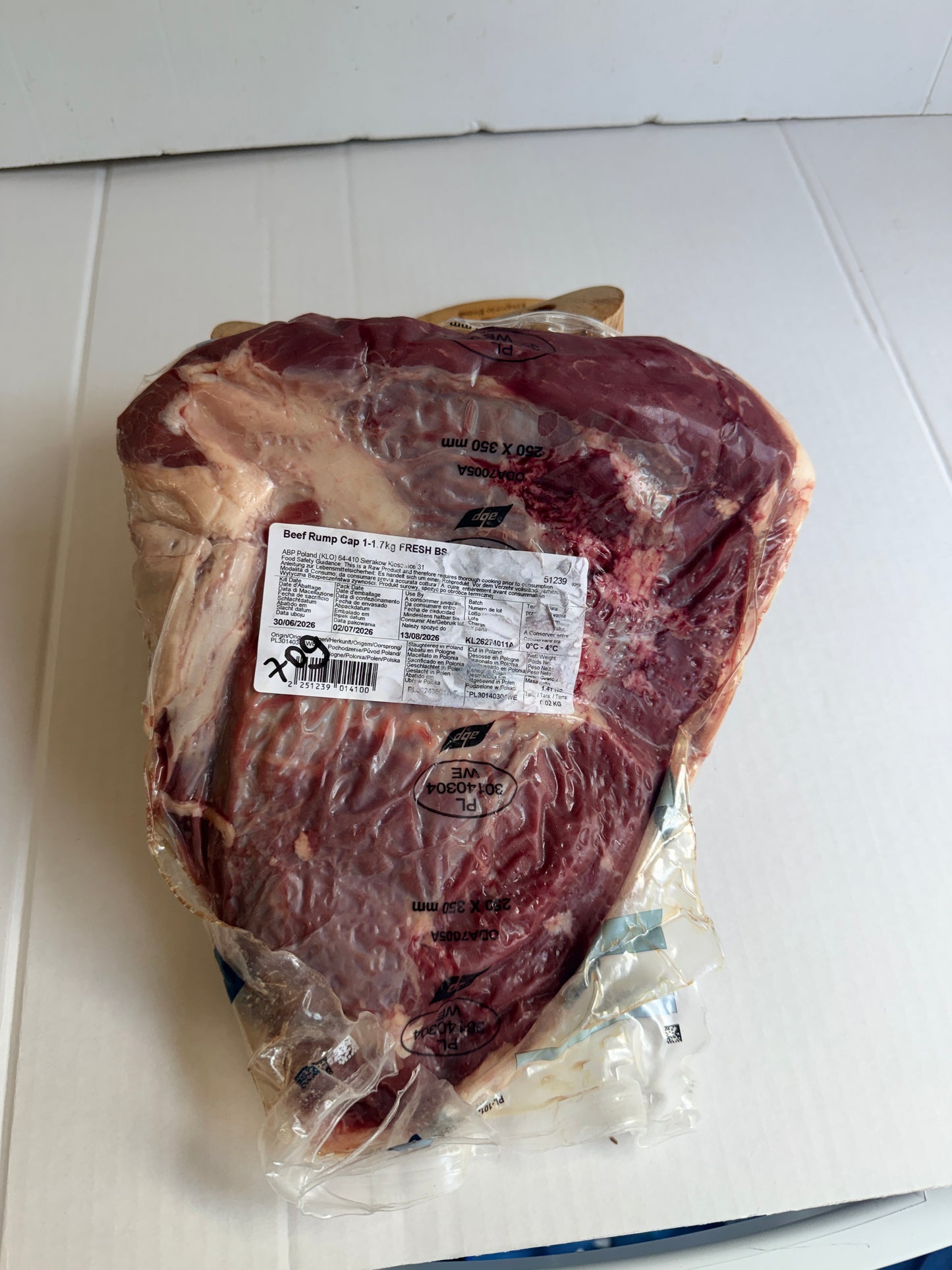 Picanha (From Blue Smoke Farms) Piece 709 1.421 @£20.47 /KG