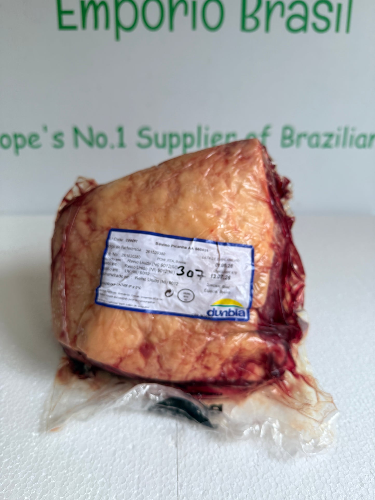 Picanha Irish (Dunbia Meats)  Piece 307 1.328 @£19.97 /KG