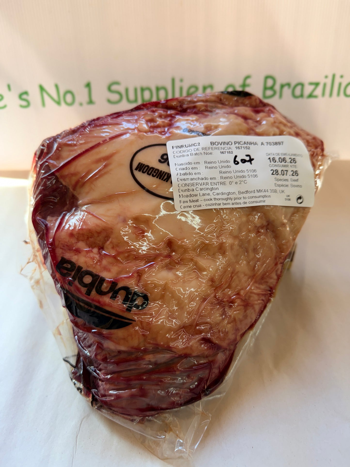 Picanha UK Piece 607 1.446 @£19.97 /KG