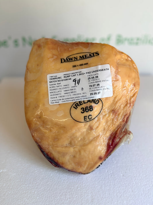 Picanha Irish (Dawn Meats)  Piece 911 1.572 @£20.97 /KG