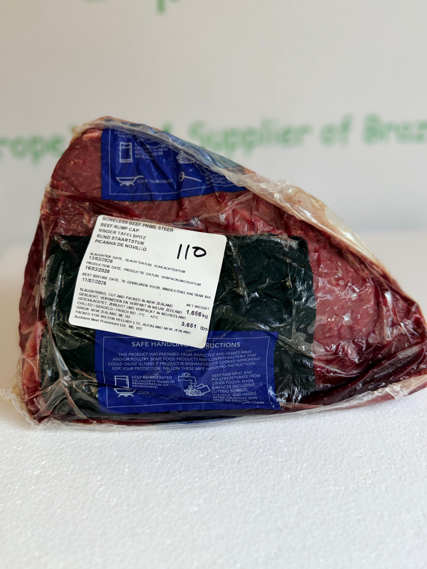 Picanha (NZ) Piece 110 1.676 @£19.97 /KG