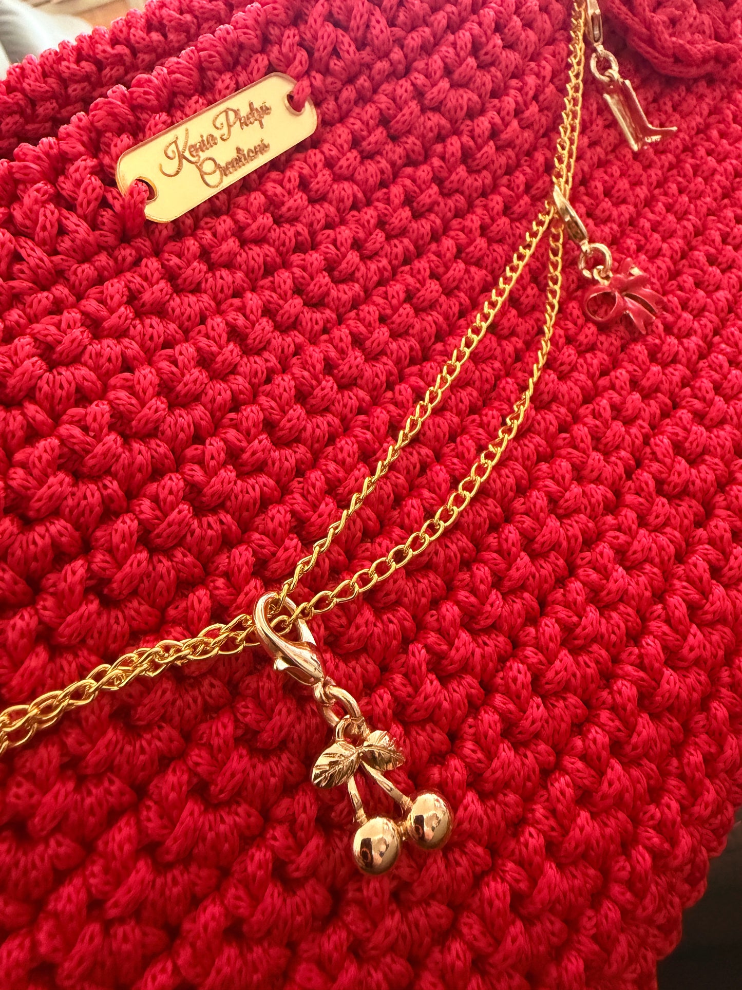 Crochet Designer Hand Bag  - (Premier Collection) Hand Made in the U.K. by Kenia - KPhasion 🇧🇷❤️🇧🇷