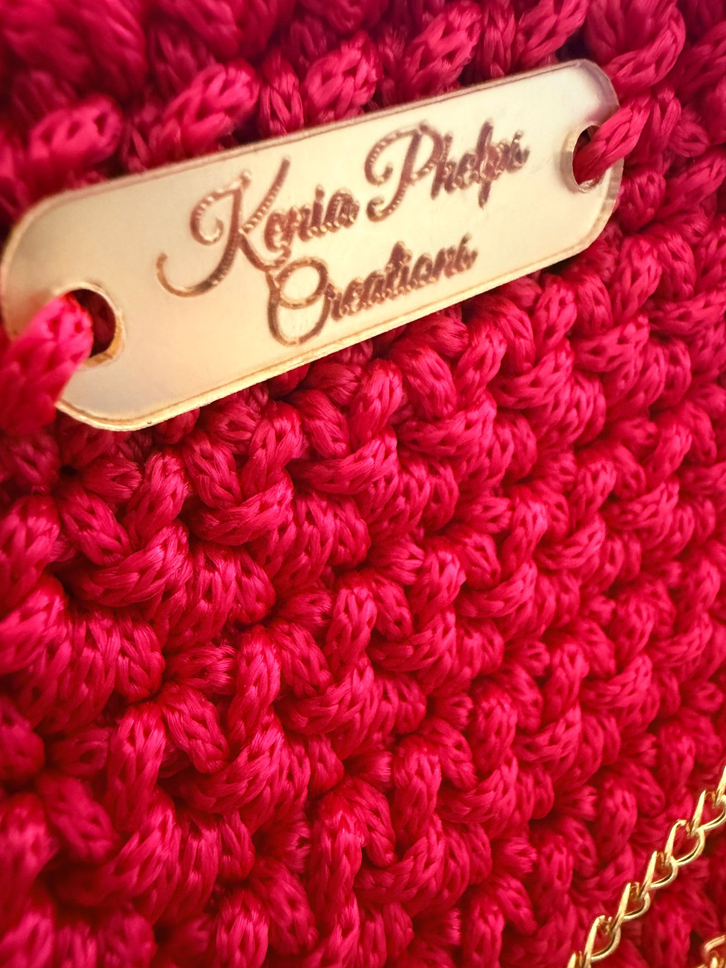 Crochet Designer Hand Bag  - (Premier Collection) Hand Made in the U.K. by Kenia - KPhasion 🇧🇷❤️🇧🇷
