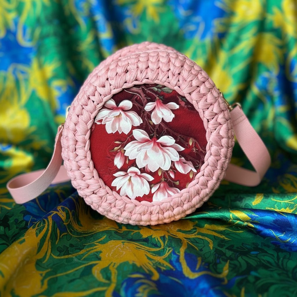 Crochet Tote style Accessory Bag / Hand Bag - Hand Made in the U.K. by Kenia - KPhasion 🇧🇷❤️🇧🇷 (Copy)