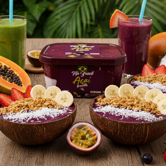 Acai Sorbet with Guarana 1.5L Top Brazil (Polpanorte) (Inc free Cold Box & prep)