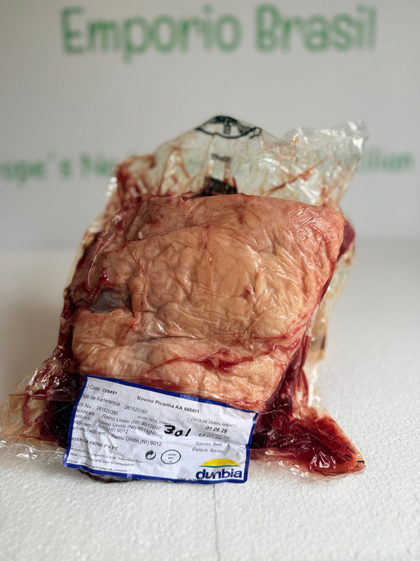 Picanha Irish (Dunbia Meats)  Piece 301 1.188 @£19.97 /KG