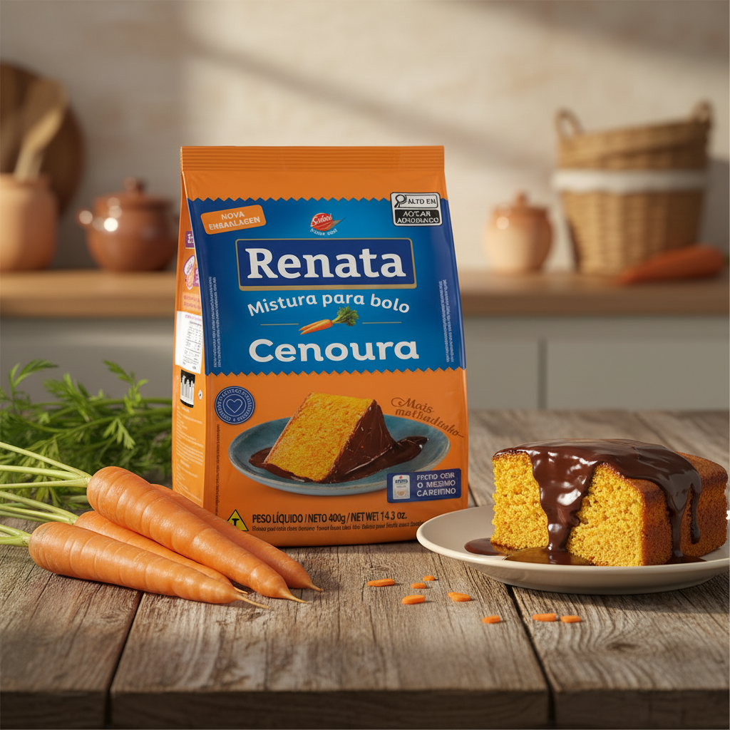 Mistura p/Bolo Cenoura  - Carrot cake mix - 400gr - Renata