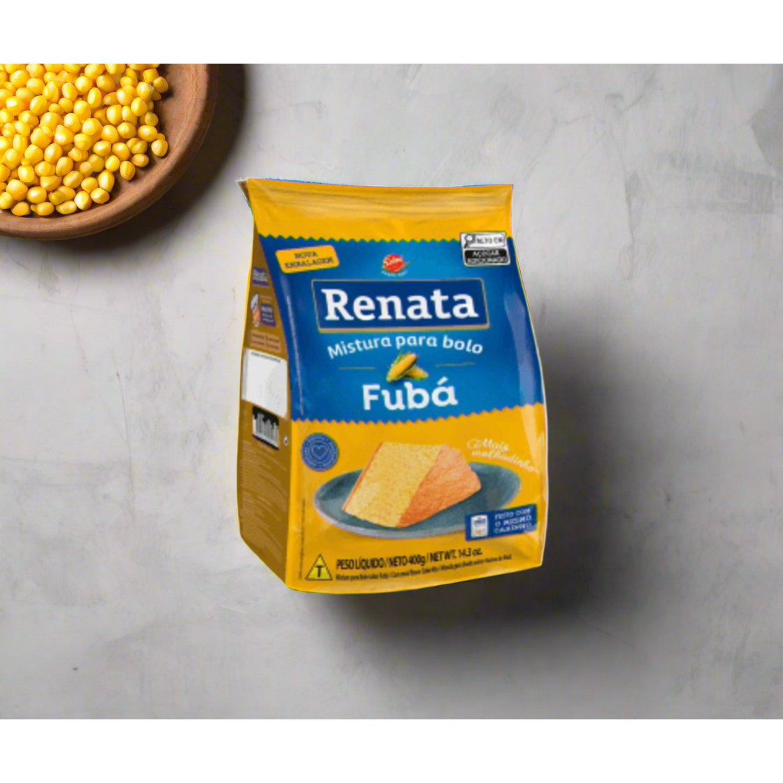 Mistura p/Bolo Fuba Corn cake mix 400g Renata