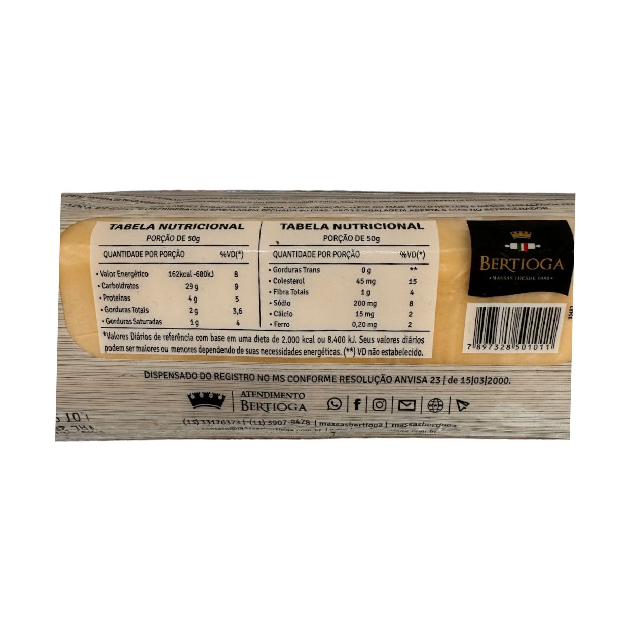 Massa Do Pastel Lasagne Bertioga Pastry 1kg